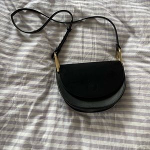 TOPSHOP cross body semi circle purse